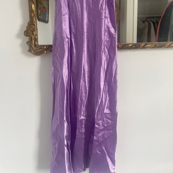 Vince Satin Lilac Midi Slip Dress NWT - Picture 4 of 9